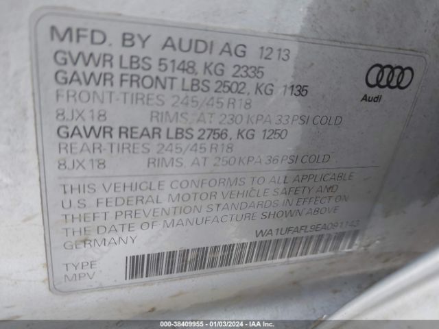 Photo 8 VIN: WA1UFAFL9EA091143 - AUDI ALLROAD 