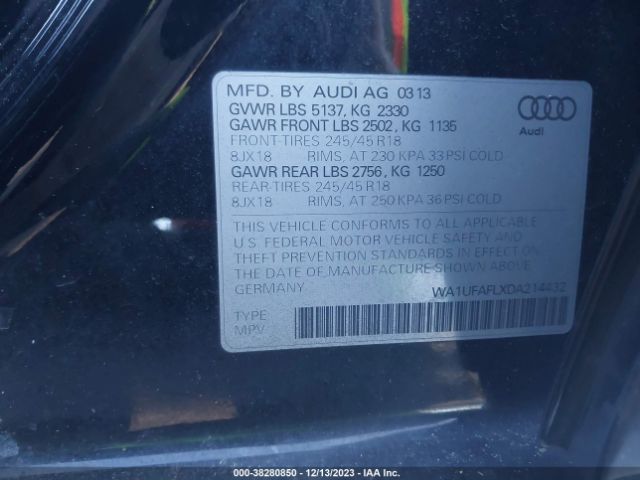 Photo 8 VIN: WA1UFAFLXDA214432 - AUDI A4 ALLROAD 