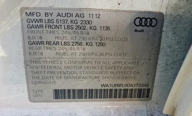 Photo 9 VIN: WA1UFBFL9DA173345 - AUDI A4 ALLROAD 