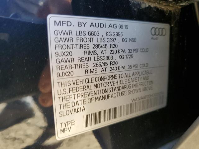 Photo 9 VIN: WA1VAAF70HD028294 - AUDI Q7 