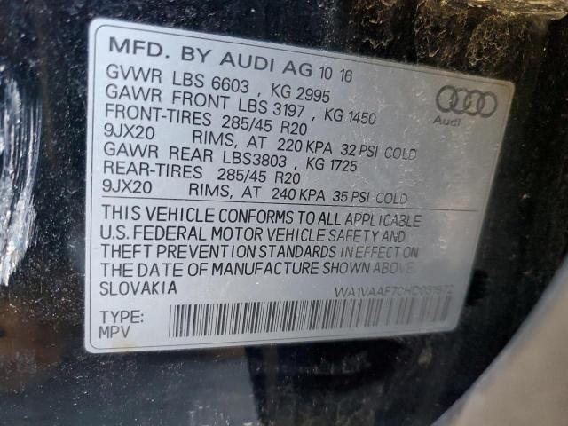 Photo 12 VIN: WA1VAAF70HD031972 - AUDI Q7 