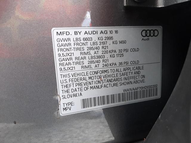 Photo 9 VIN: WA1VAAF70HD032202 - AUDI Q7 