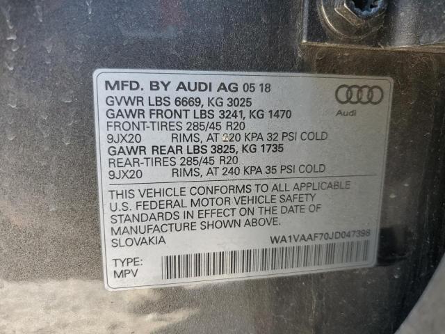 Photo 12 VIN: WA1VAAF70JD047398 - AUDI Q7 