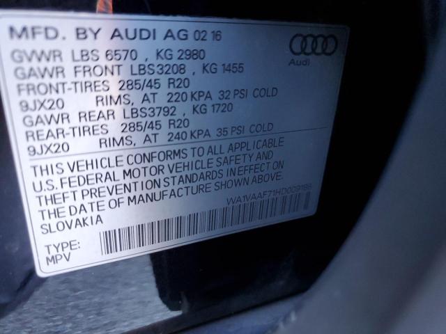 Photo 11 VIN: WA1VAAF71HD009186 - AUDI Q7 