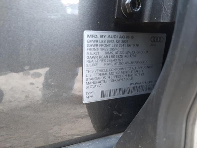 Photo 9 VIN: WA1VAAF71JD051198 - AUDI Q7 