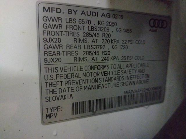 Photo 12 VIN: WA1VAAF72HD008886 - AUDI Q7 