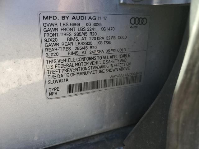 Photo 11 VIN: WA1VAAF72JD024463 - AUDI Q7 