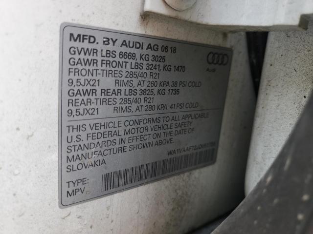 Photo 11 VIN: WA1VAAF72JD051758 - AUDI Q7 