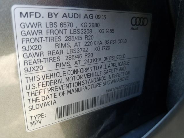 Photo 9 VIN: WA1VAAF73HD000280 - AUDI Q7 PRESTIG 