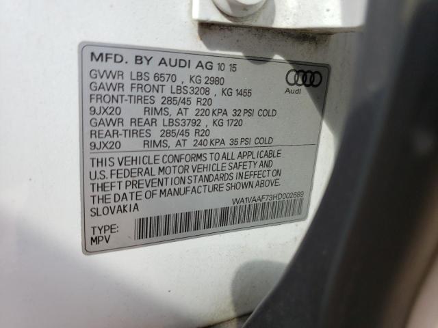 Photo 9 VIN: WA1VAAF73HD002689 - AUDI Q7 