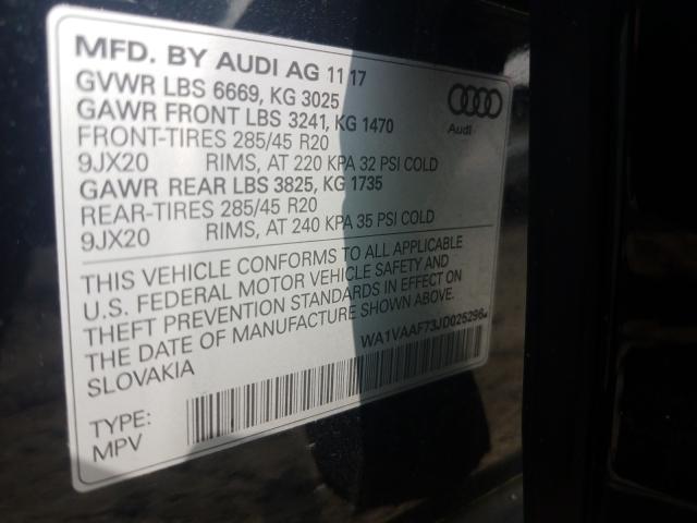 Photo 9 VIN: WA1VAAF73JD025296 - AUDI Q7 PRESTIG 