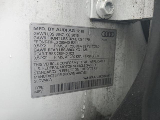 Photo 11 VIN: WA1VAAF73KD024411 - AUDI Q7 