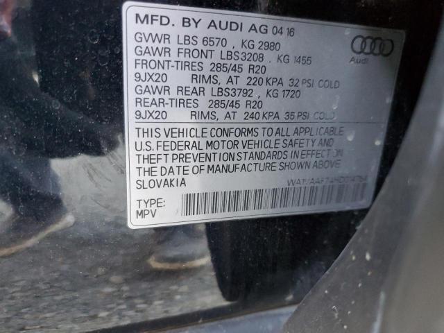 Photo 9 VIN: WA1VAAF74HD014754 - AUDI Q7 PRESTIG 