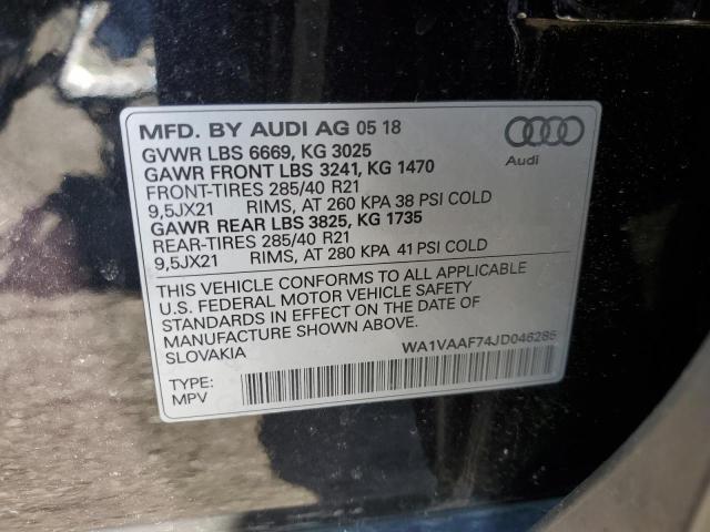 Photo 11 VIN: WA1VAAF74JD046285 - AUDI Q7 