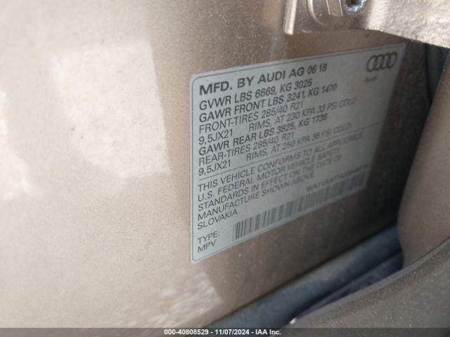 Photo 8 VIN: WA1VAAF74JD049378 - AUDI Q7 