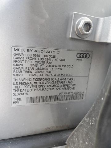 Photo 12 VIN: WA1VAAF75JD020939 - AUDI Q7 PRESTIG 