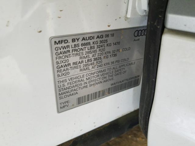 Photo 9 VIN: WA1VAAF75JD053536 - AUDI Q7 PRESTIG 