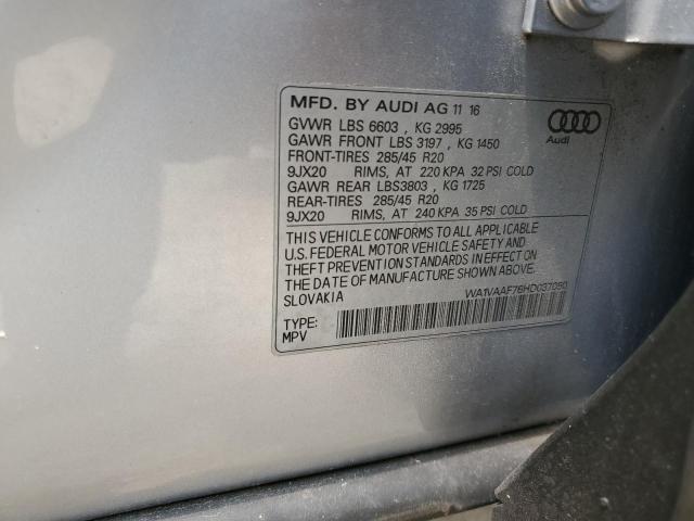 Photo 11 VIN: WA1VAAF76HD037050 - AUDI Q7 