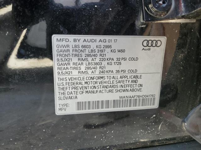 Photo 12 VIN: WA1VAAF76HD041762 - AUDI Q7 PRESTIG 