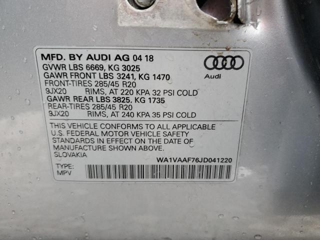 Photo 12 VIN: WA1VAAF76JD041220 - AUDI Q7 