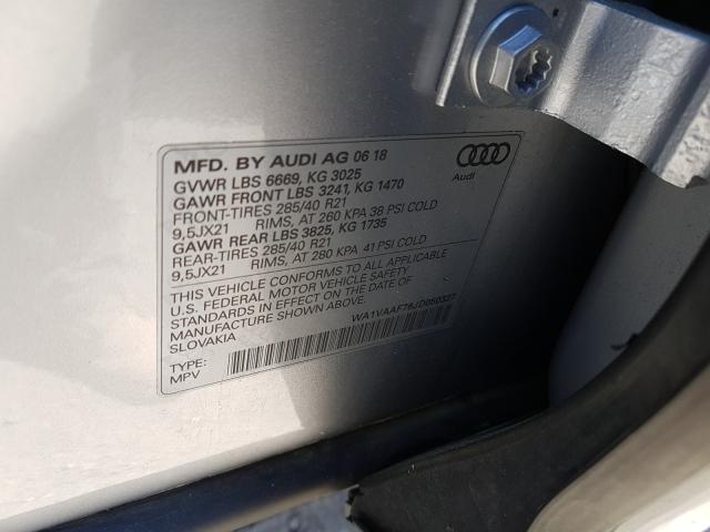 Photo 9 VIN: WA1VAAF76JD050337 - AUDI Q7 