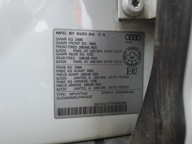 Photo 13 VIN: WA1VAAF77HD040085 - AUDI Q7 