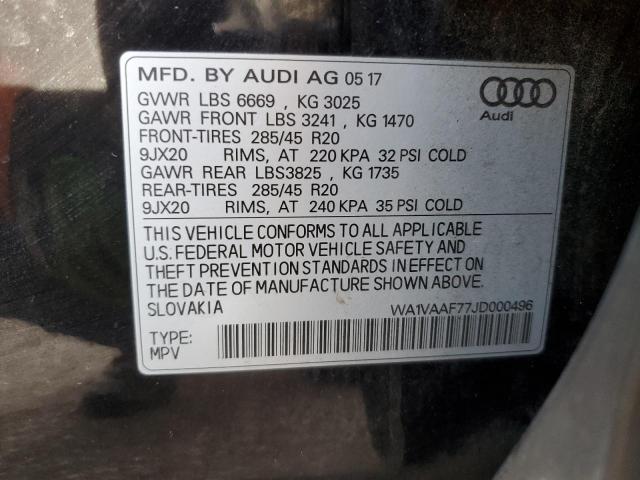 Photo 11 VIN: WA1VAAF77JD000496 - AUDI Q7 