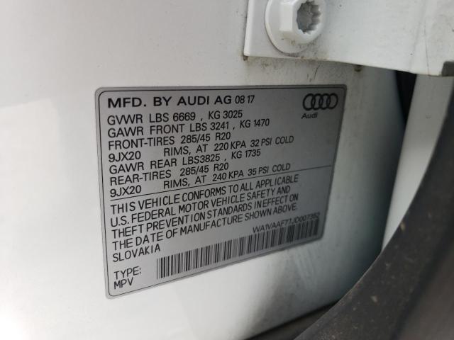 Photo 12 VIN: WA1VAAF77JD007352 - AUDI Q7 PRESTIG 