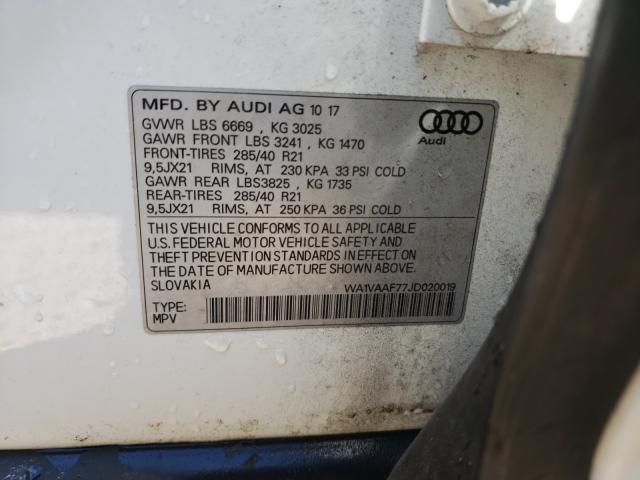 Photo 9 VIN: WA1VAAF77JD020019 - AUDI Q7 