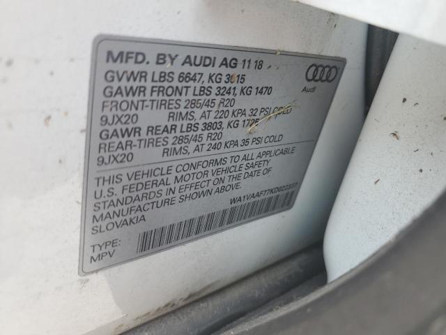 Photo 12 VIN: WA1VAAF77KD022337 - AUDI Q7 PRESTIG 