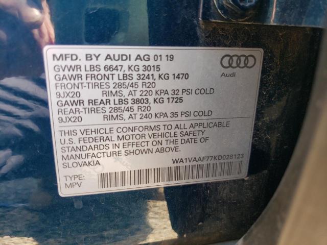 Photo 9 VIN: WA1VAAF77KD028123 - AUDI Q7 PRESTIG 