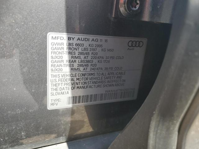 Photo 12 VIN: WA1VAAF78HD037065 - AUDI Q7 PRESTIG 