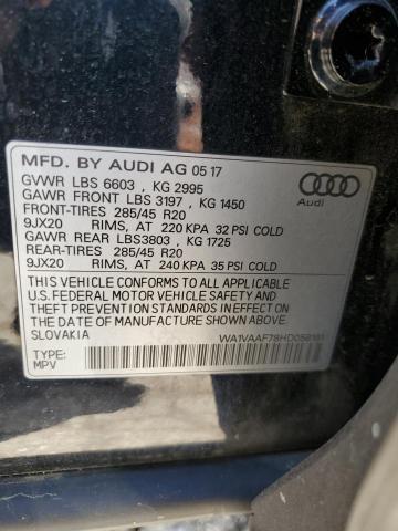 Photo 12 VIN: WA1VAAF78HD058191 - AUDI Q7 PRESTIG 