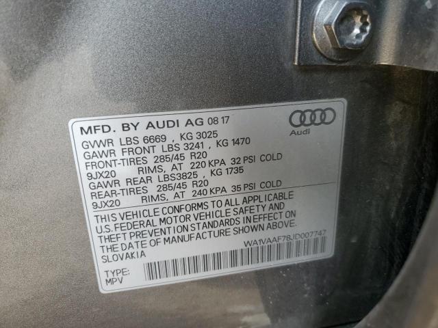 Photo 12 VIN: WA1VAAF78JD007747 - AUDI Q7 