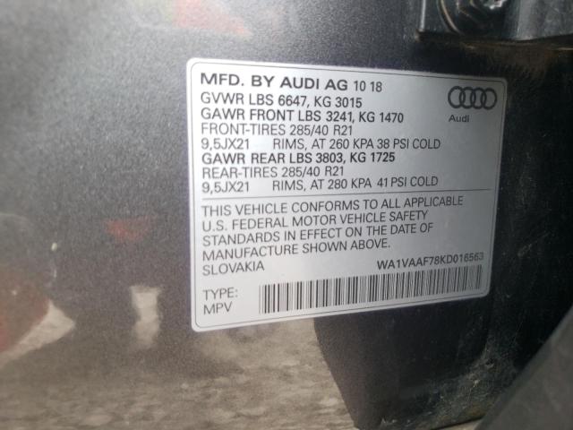 Photo 12 VIN: WA1VAAF78KD016563 - AUDI Q7 