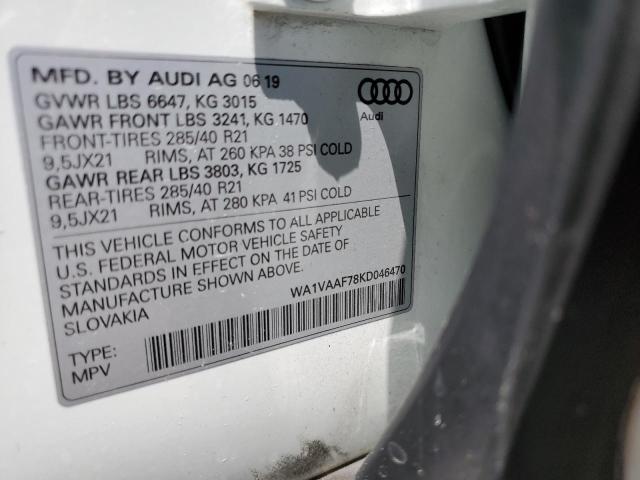 Photo 12 VIN: WA1VAAF78KD046470 - AUDI Q7 PRESTIG 