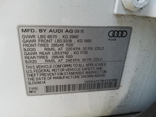 Photo 9 VIN: WA1VAAF79HD001093 - AUDI Q7 