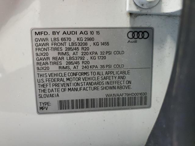 Photo 13 VIN: WA1VAAF79HD001630 - AUDI Q7 PRESTIG 