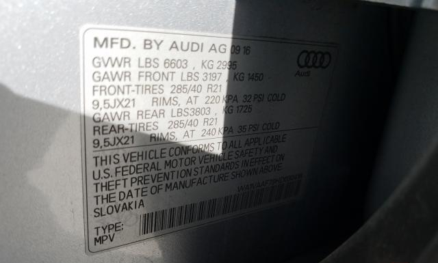 Photo 9 VIN: WA1VAAF79HD030416 - AUDI Q7 