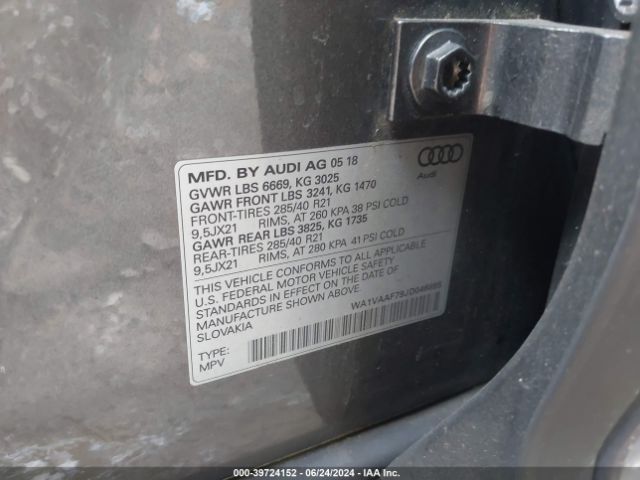 Photo 8 VIN: WA1VAAF79JD046895 - AUDI Q7 