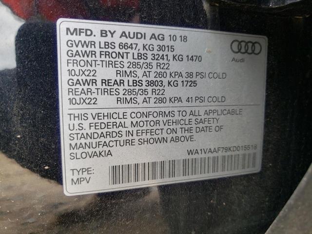 Photo 11 VIN: WA1VAAF79KD015518 - AUDI Q7 PRESTIG 