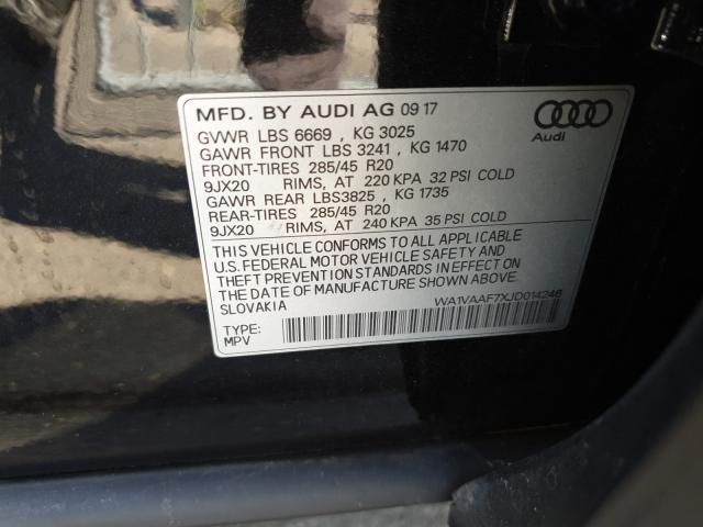 Photo 9 VIN: WA1VAAF7XJD014246 - AUDI Q7 