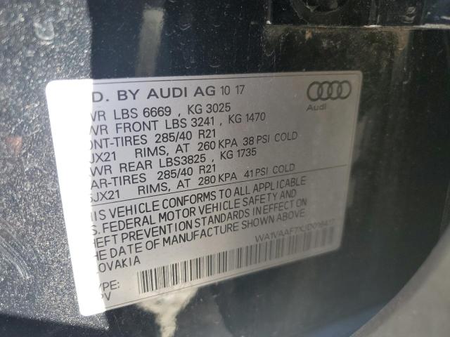 Photo 12 VIN: WA1VAAF7XJD016417 - AUDI Q7 