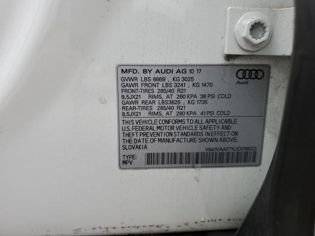 Photo 11 VIN: WA1VAAF7XJD018023 - AUDI Q7 PRESTIG 