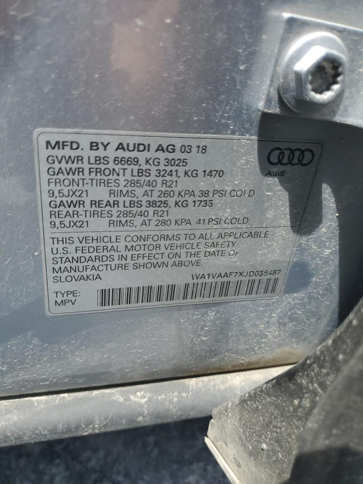 Photo 13 VIN: WA1VAAF7XJD036487 - AUDI Q7 