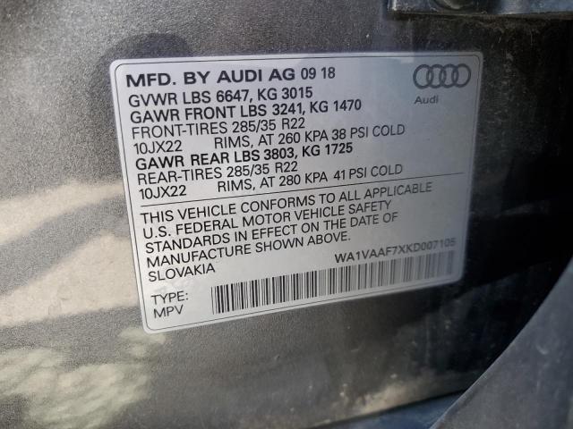 Photo 12 VIN: WA1VAAF7XKD007105 - AUDI Q7 