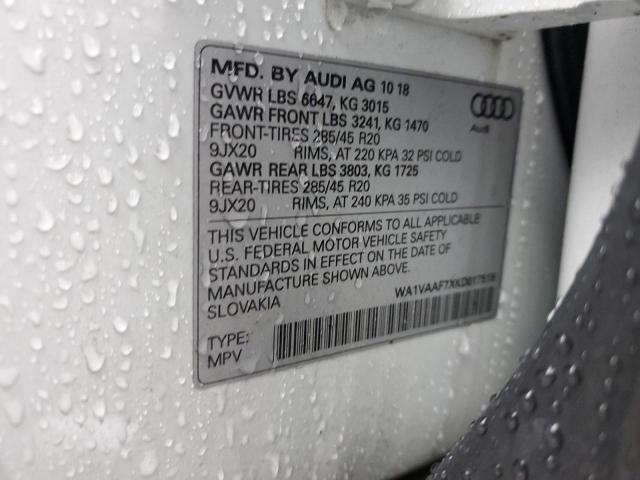 Photo 11 VIN: WA1VAAF7XKD017519 - AUDI Q7 