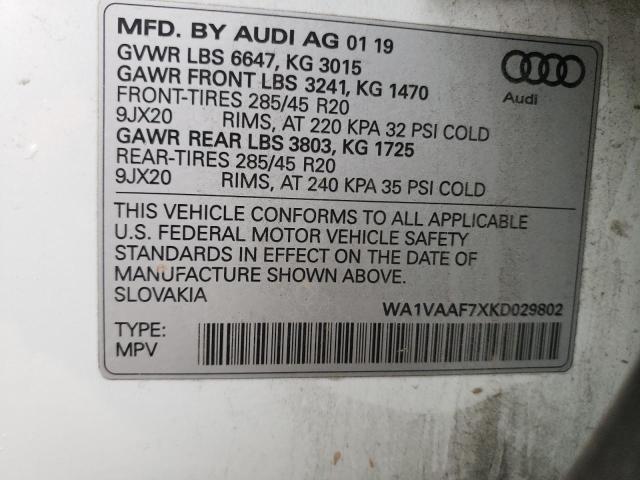 Photo 13 VIN: WA1VAAF7XKD029802 - AUDI Q7 