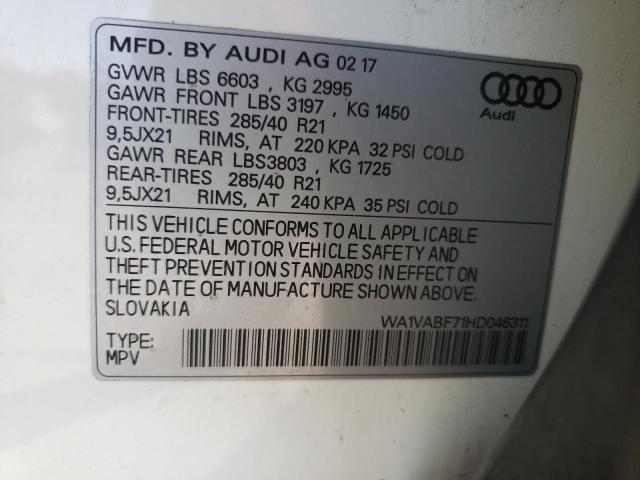 Photo 9 VIN: WA1VABF71HD046311 - AUDI Q7 PRESTIG 