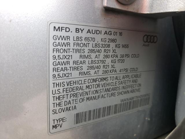 Photo 9 VIN: WA1VABF75HD006152 - AUDI Q7 